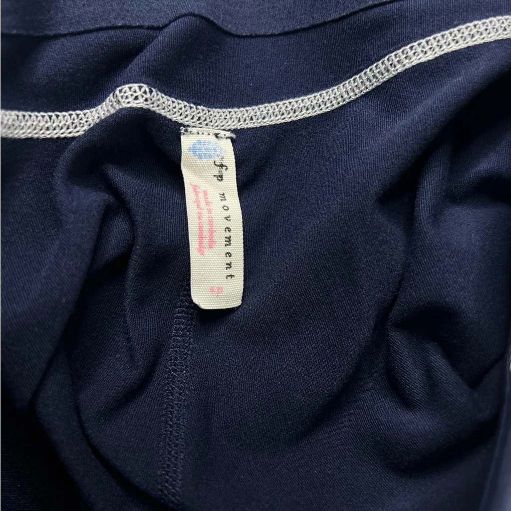 Free People High Waist Shorts Size Small Navy Blue You’re A Peach Shorty - Image 8