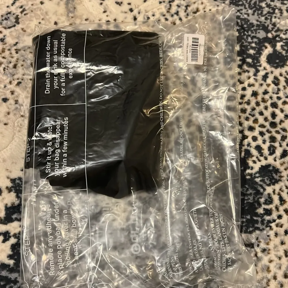 NIB Set Active ribbed tank dress - Onyx - Image 3