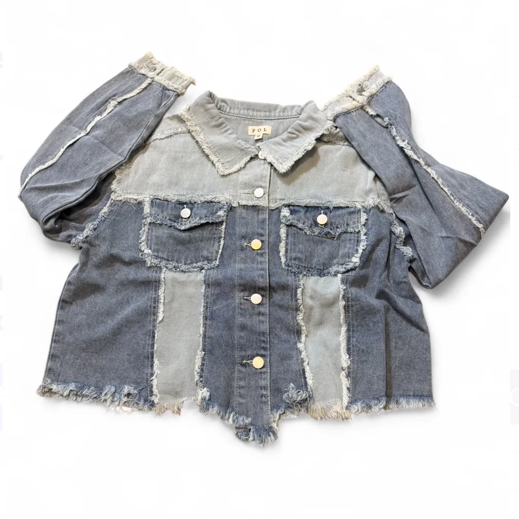 POL ‎ Patch Denim Jacket - Image 5
