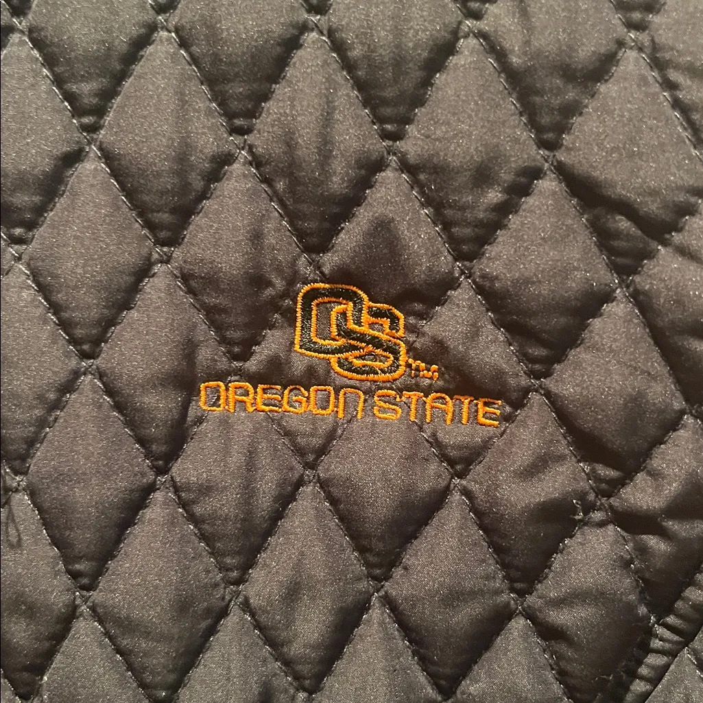 Oregon State University Women’s Quilted Vest Size Medium OSU Beavers Black - Image 3