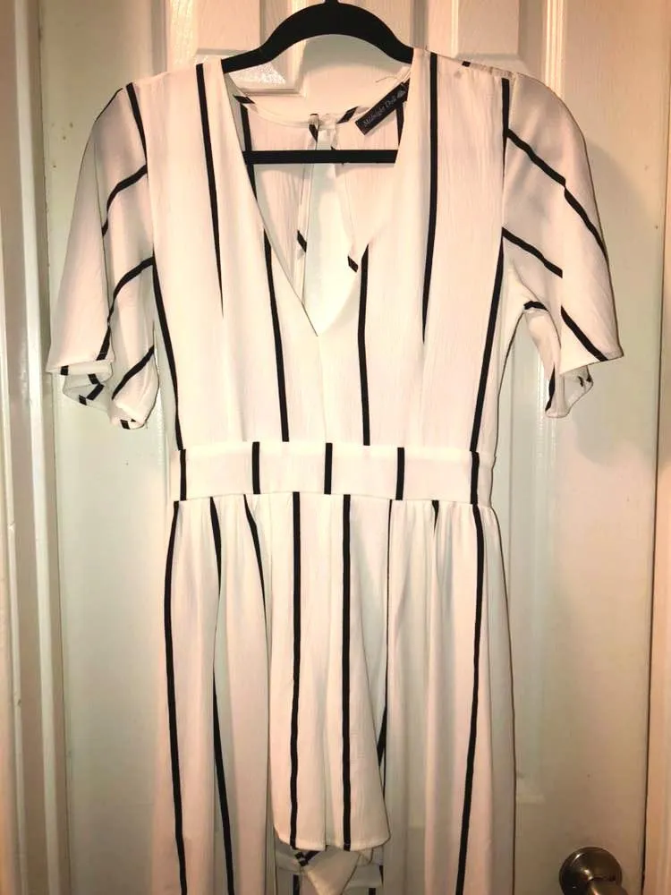 Romper With Wraparound Skirt White Size 2 - Image 4