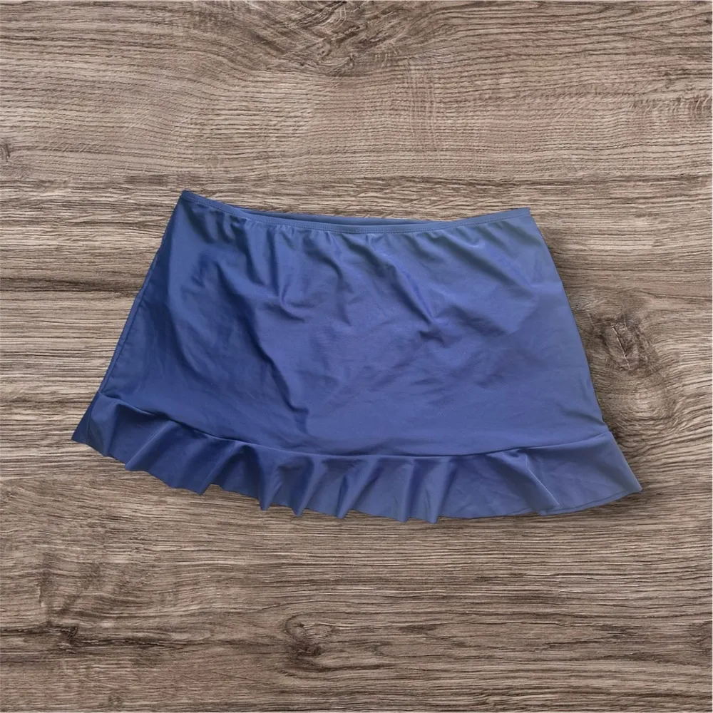 Swim skort skirt/skort navy with ruffle pool, swimming, summer Blue Size undefined - Image 4