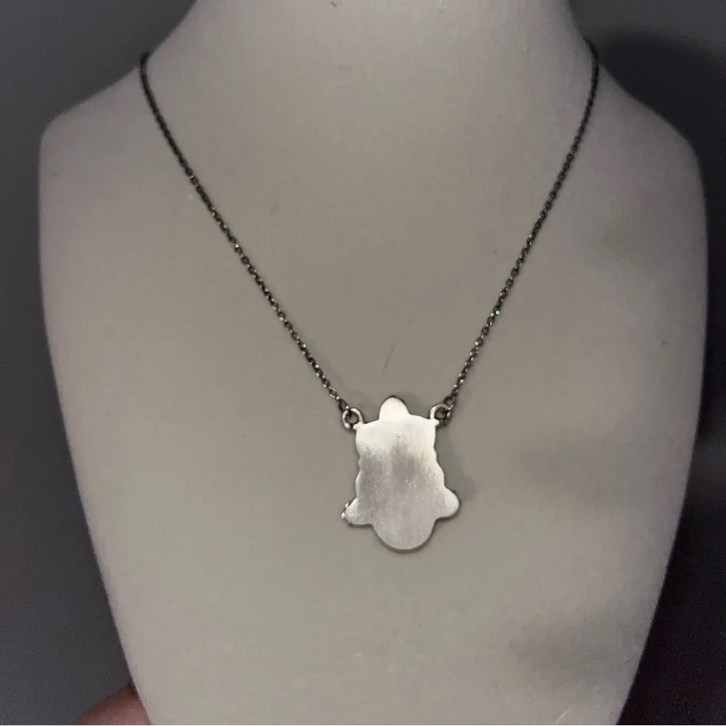 Turquoise Pendant Necklace Blue - Image 4