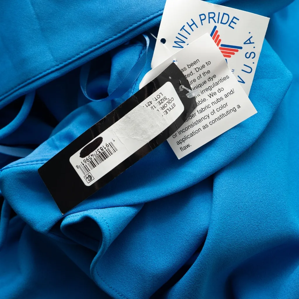 XSCAPE - Halter Neck Scuba Crepe Gown - Image 8