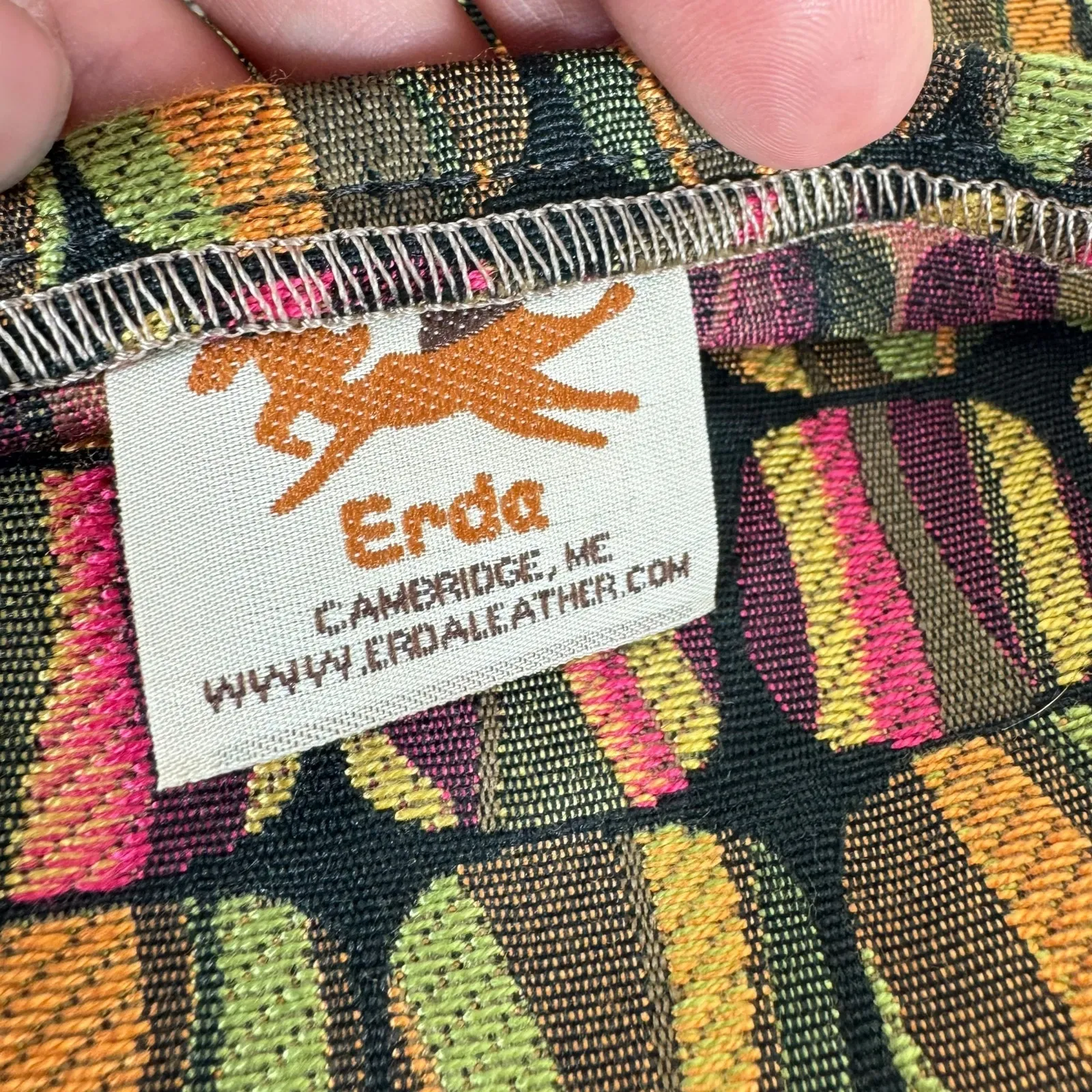 Erda Of Maine Colorful Tapestry Flap Adjustable Strap Square Crossbody Purse - Image 7