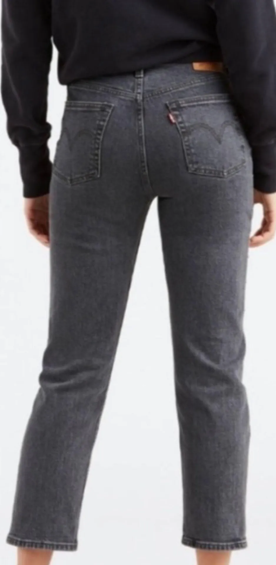 Black/Grey  501 Bejeweled Rock Stud High Waisted Jeans - Image 2