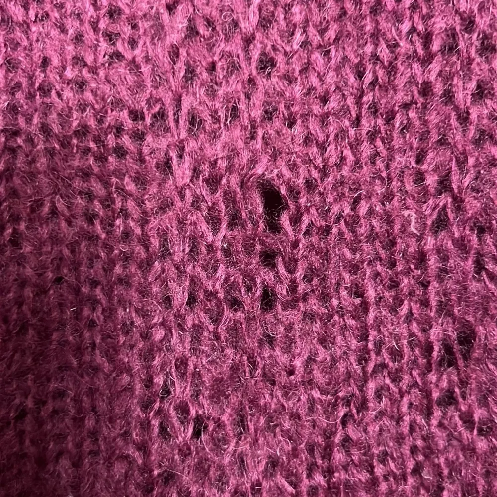 Wooden Ships Purple Cowl Neck Knit Sweater Dress Size S/M - Image 6