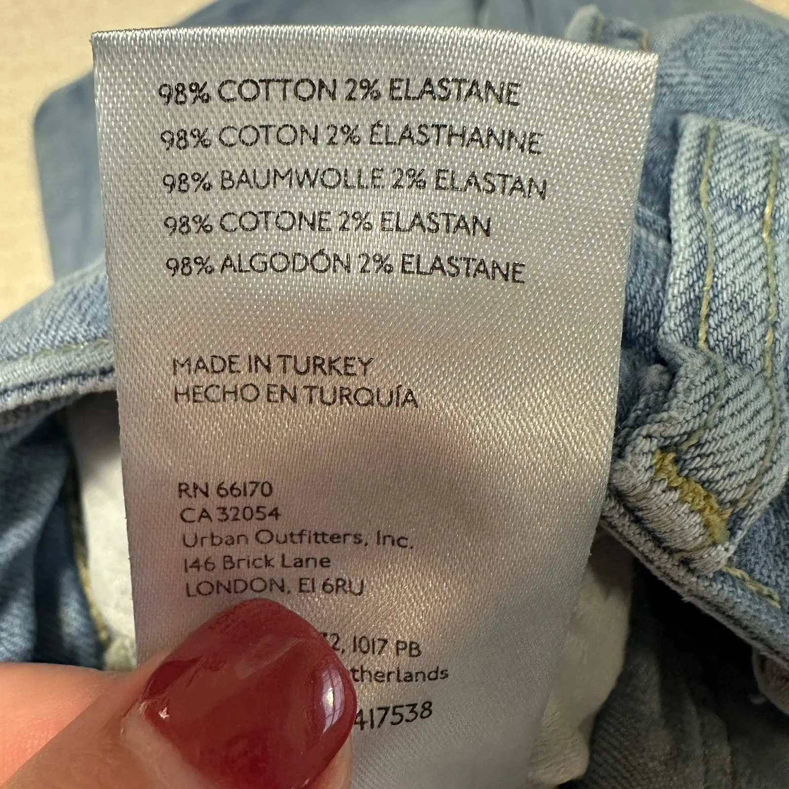 We The Free People Jeans Women's Size 29 Blue‎ Bootcut Straight Light Wash Denim - Image 6