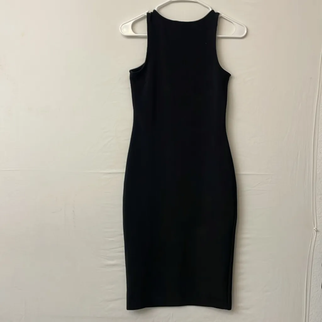 🖤 Hearts & Hips | Ribbed Black Midi Dress size: Small (NWT Without Tags) (F7)!! - Image 3