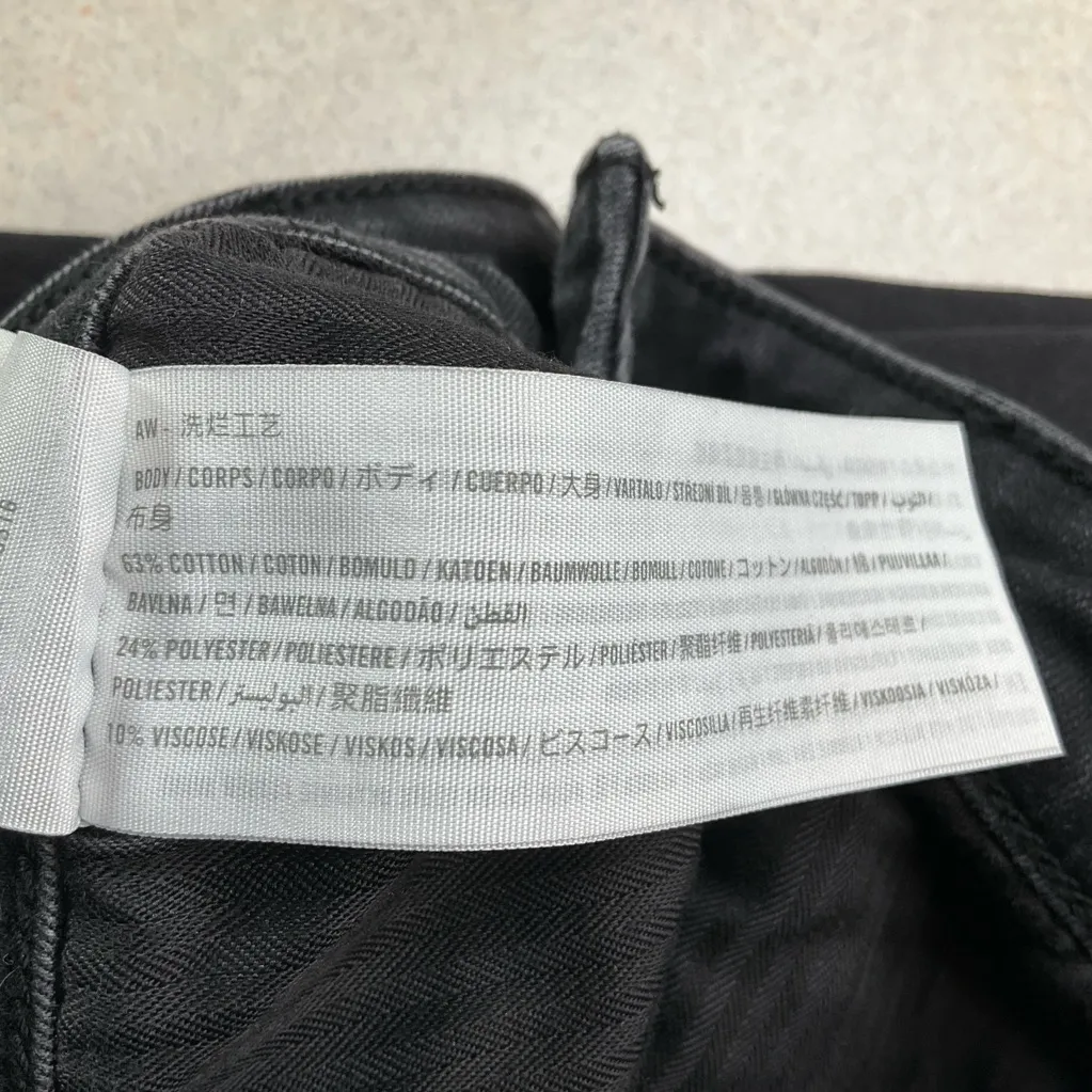 A&F Curve Love Super Skinny‎ Ankle Jean 26 Short Washed Black - Image 5