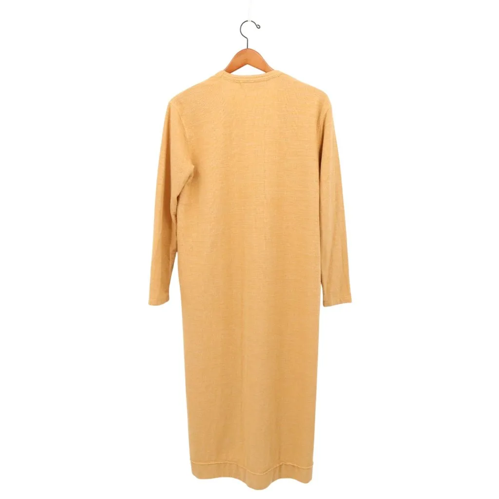 Free People Beach Bicoastal Long Knit Duster Cardigan Orange Yellow M - Image 5