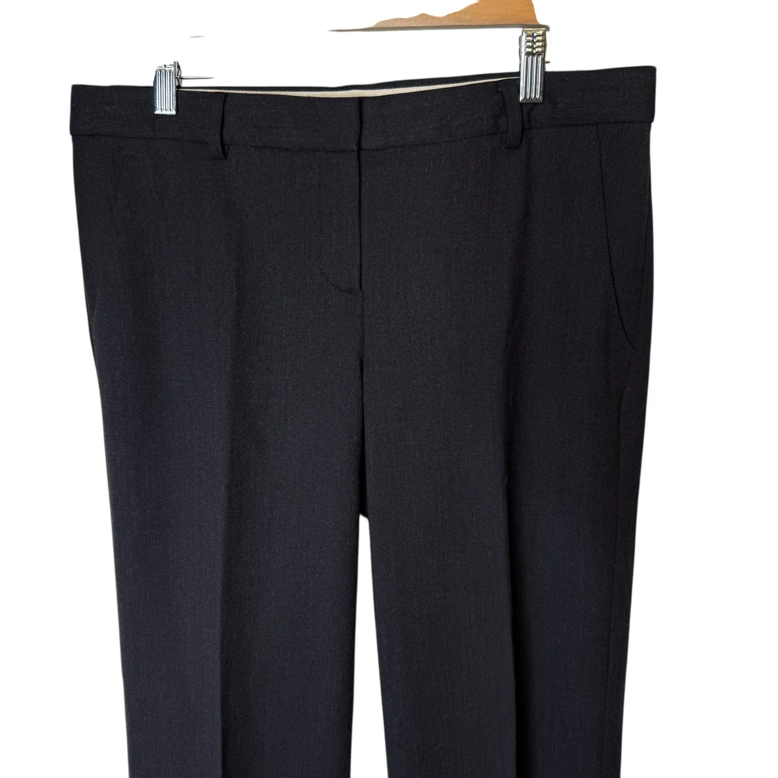 Theory Treeca Wool Stretch Full Length Pant - Image 3