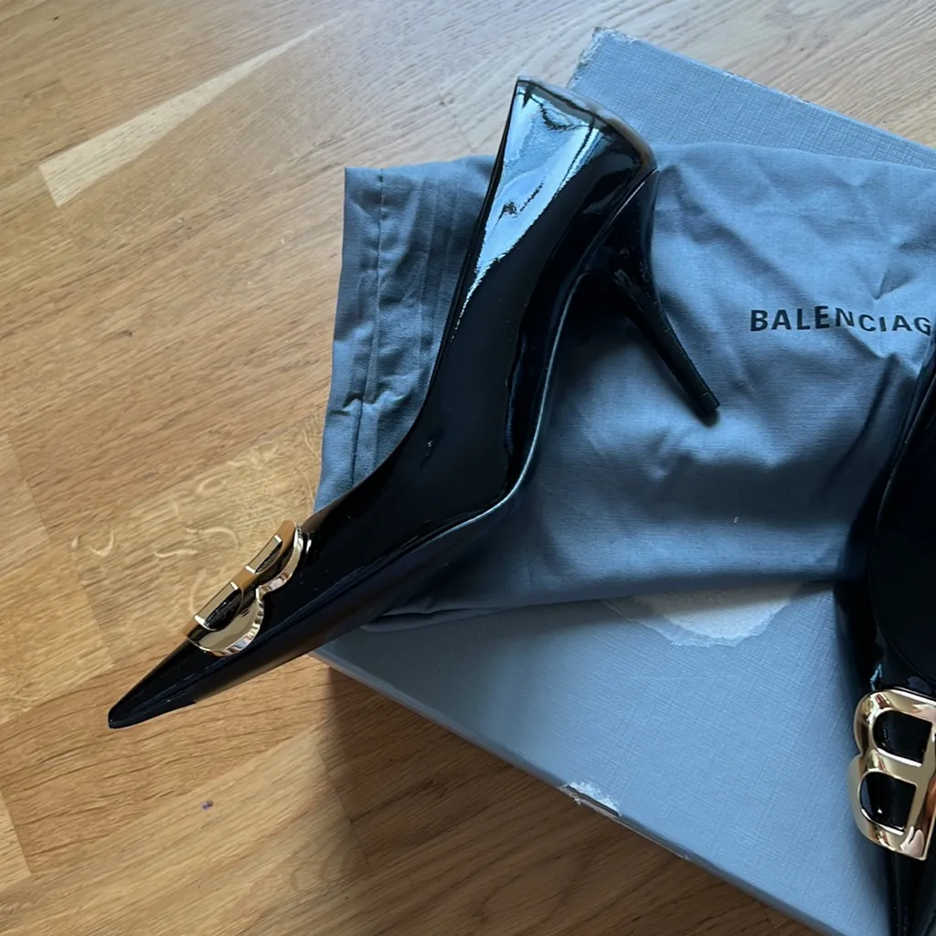 New Balenciaga BB knife patent leather 80mm heels - Image 2