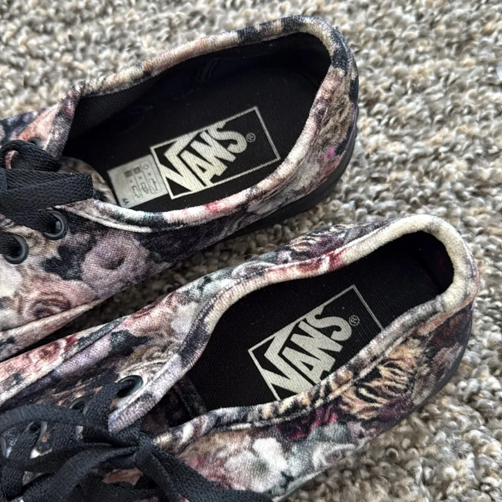 Vans Multicolor Floral Print Sneakers - Image 4