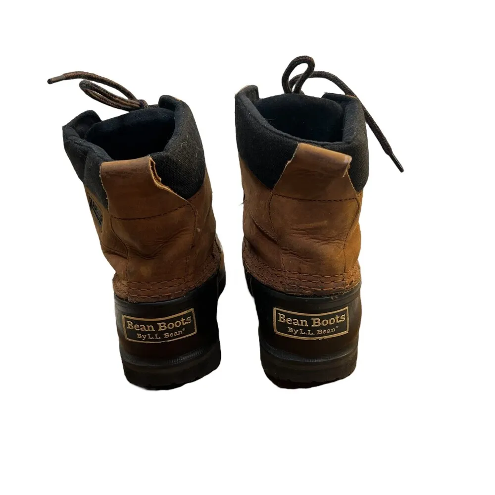 L.L.Bean  Frelonic Duck Bean Boots Leather Waterproof Women's 7 - Image 6