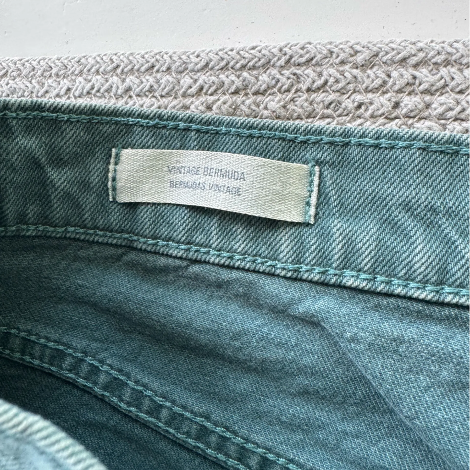 Universal Thread Washed Teal Denim Cutoff Shorts Size 4 / 27 - Image 7