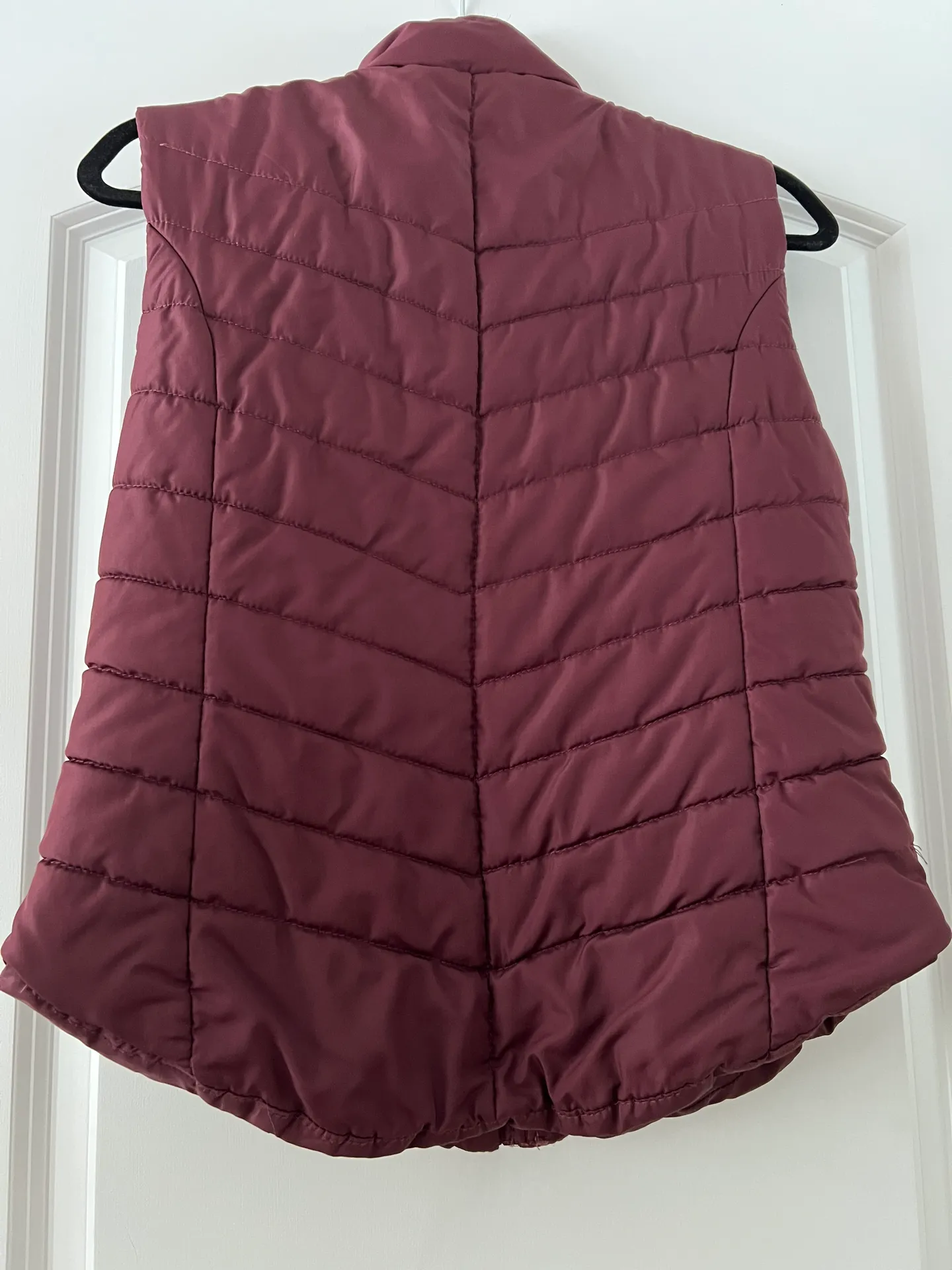 Aeropostale Maroon Puffy Vest - Image 2