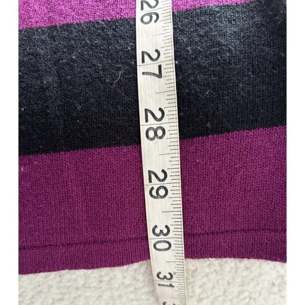 Takeout Black and Magenta Striped Sweater Dress Size XS - Image 10