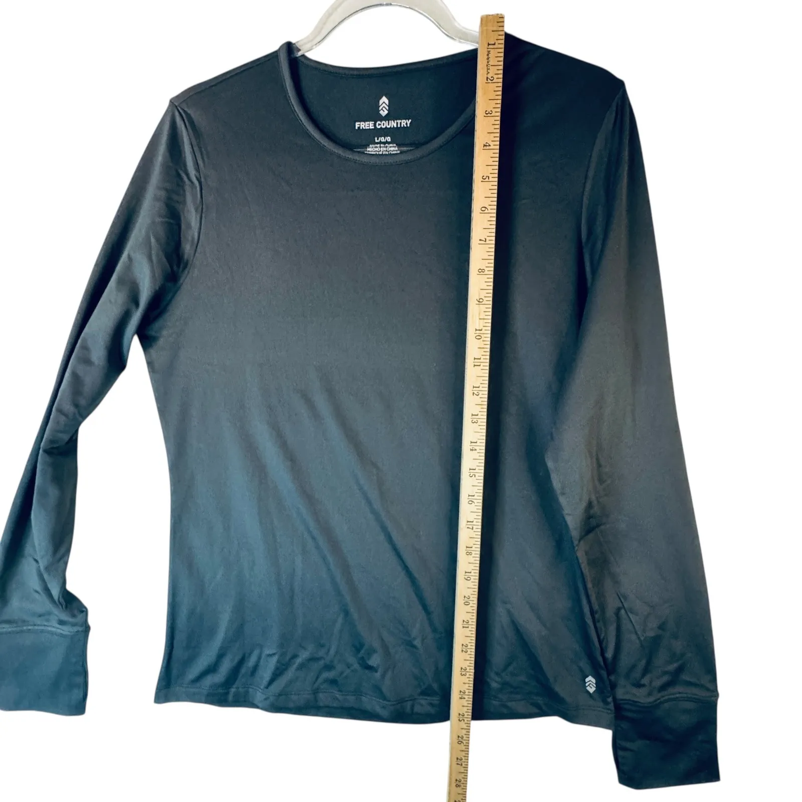 Free Country Women's Black‎ L/S Tops Lot 2 L Base Layer Athleisure Minimalist - Image 9