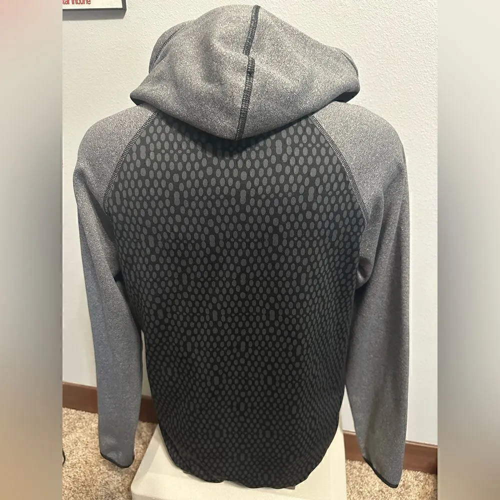 Nike Thermafit Women's Medium Black/Gray Full ZIP Hoodie - Image 3