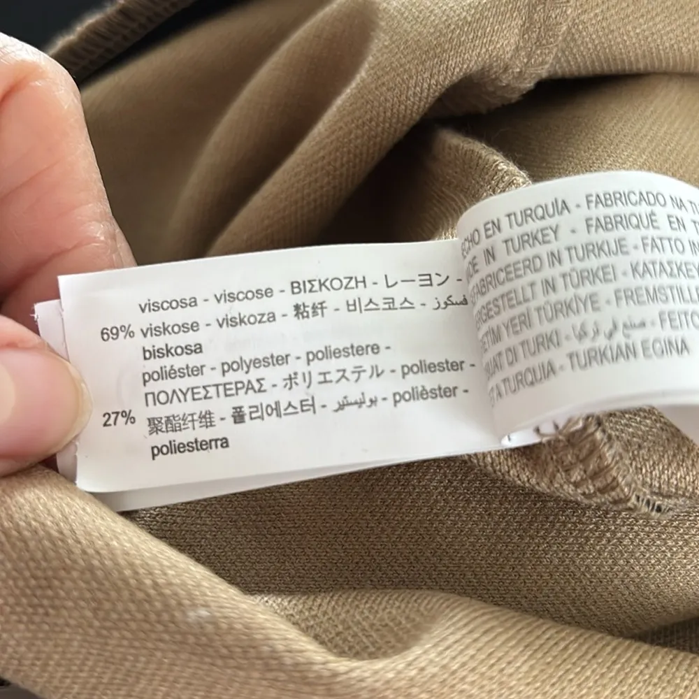 Zara Leopard 2PC Sweater Set Tank Pencil MIDI Skirt M Brown Black Animal Print - Image 8