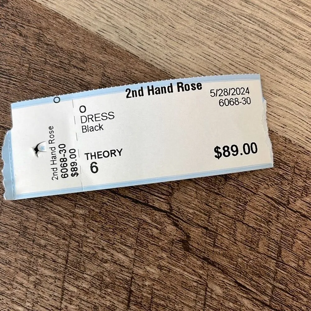 Theory Womens Long Sleeve Carstan‎ A-Line Hi-Low Silk Mini Dress Black Size 6 - Image 10