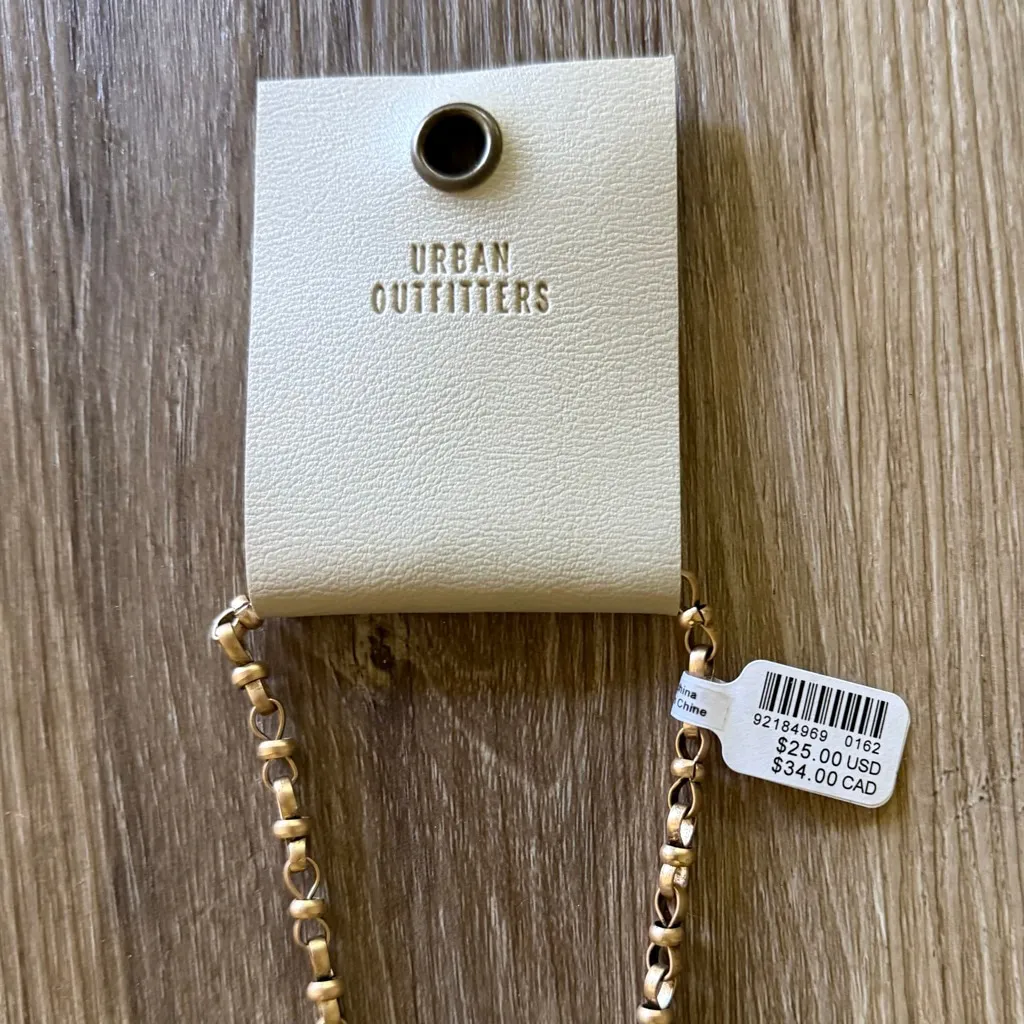 Urban Outfitters Gold Caterina Pearl Cross Necklace NWT - Image 4