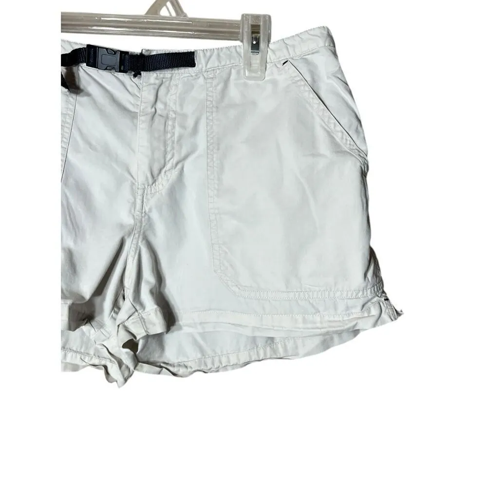 Vintage Periscope Y2K Buckle Waist Shorts Cream Colored Shorts‎ Size 9 - Image 2