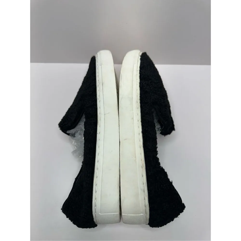 Steven New York Fuzzy Sneaker Size 7.5 Black Kimbel Faux Shearling Slip On Shoes - Image 8