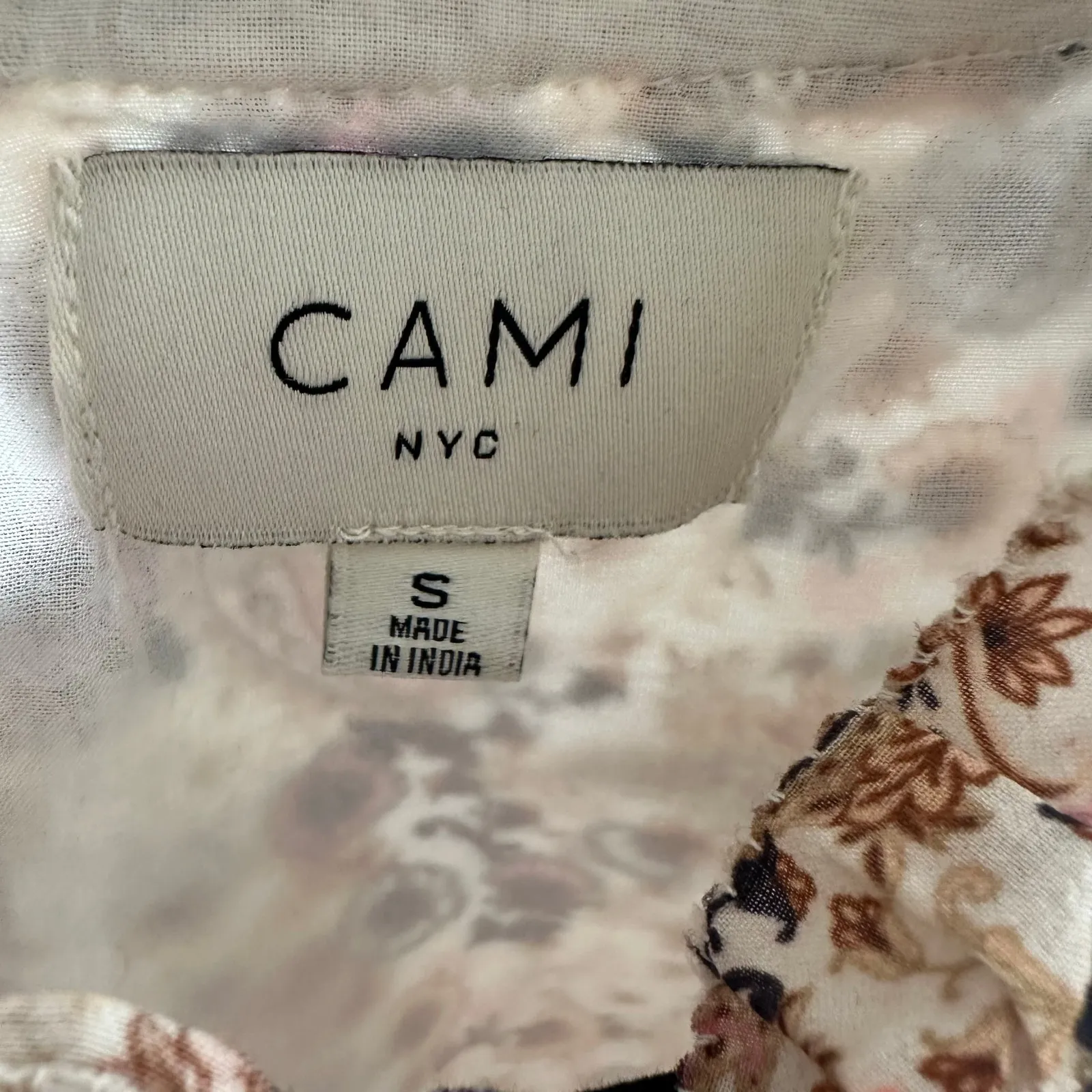 Cami NYC Georgine Long Sleeve Paisley Top Women's Size Small - Image 4