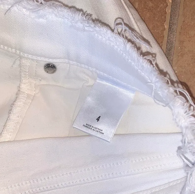 EXPRESS White Denim Skirt - Image 4