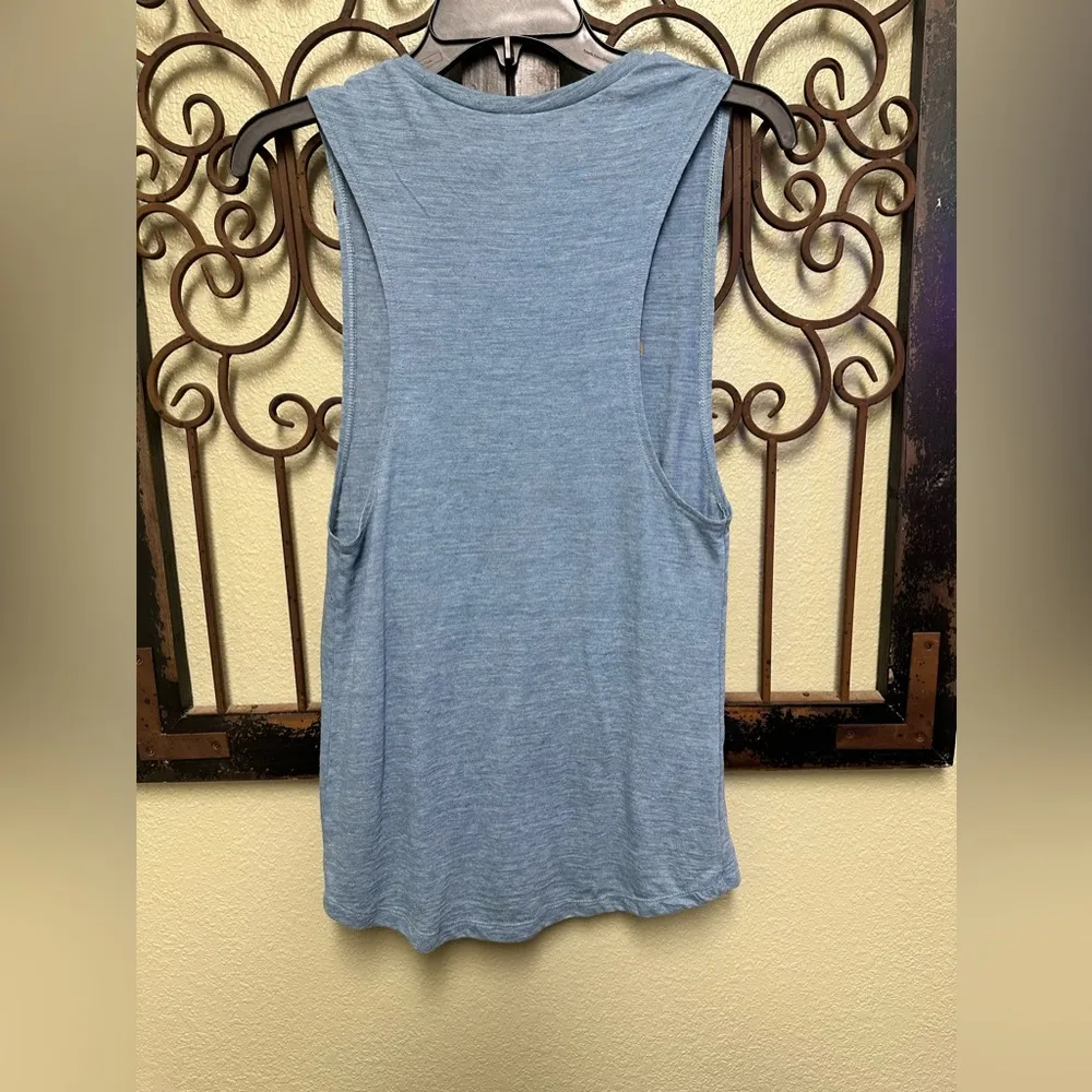 blue heathered yee haw tank top - Image 2