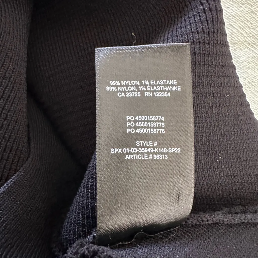 Aritzia Babaton Women’s Black Cropped Ribbed Sculpt Tank XS - Image 4