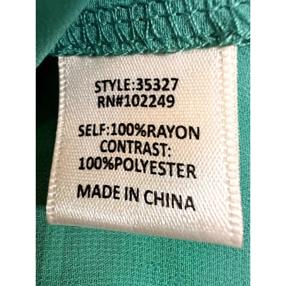 Skies Are Blue womens size S top tank Teal/white strappy back sexy, summery, - Image 6