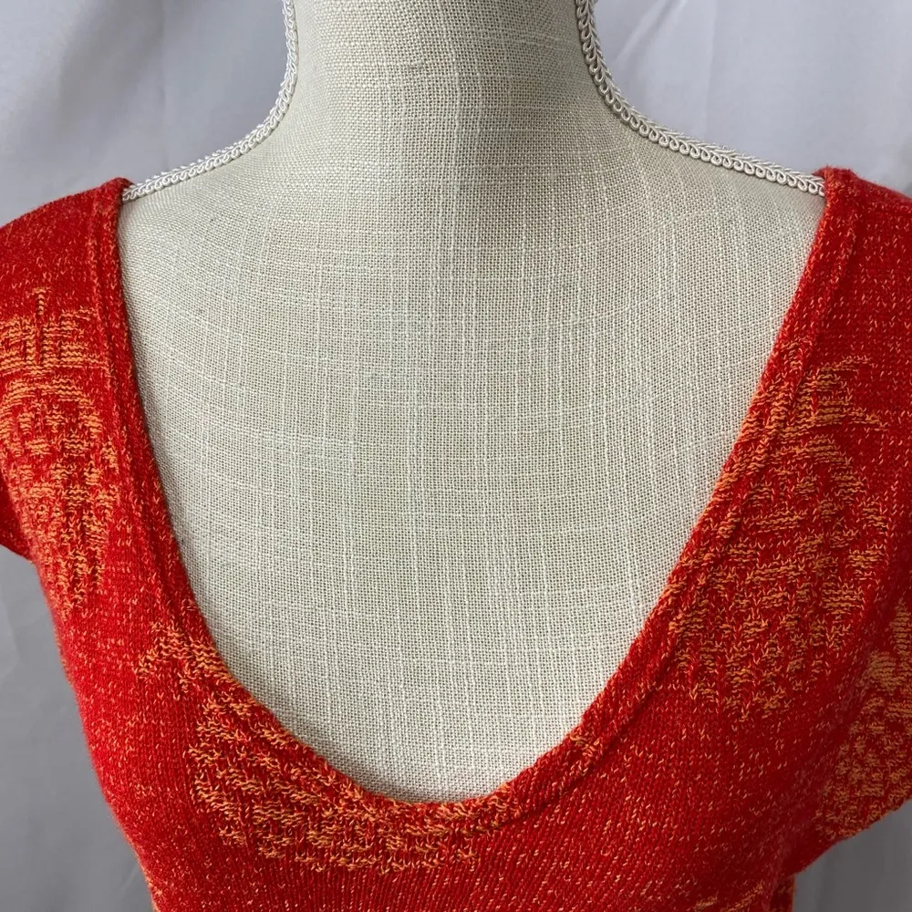 Alain Manoukian boat neck top Orange Size M - Image 8