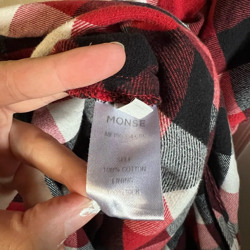Monse Red & Black Plaid Silk - Image 8