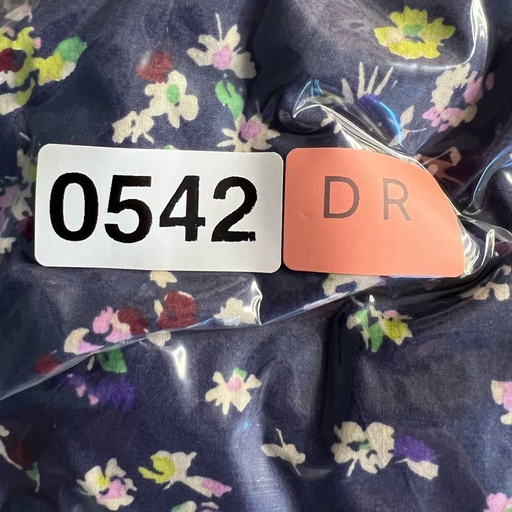 Women's VINTAGE blouse floral purple 3/4 sleeve Crewcuts J.crew U.K front button Size undefined - Image 11