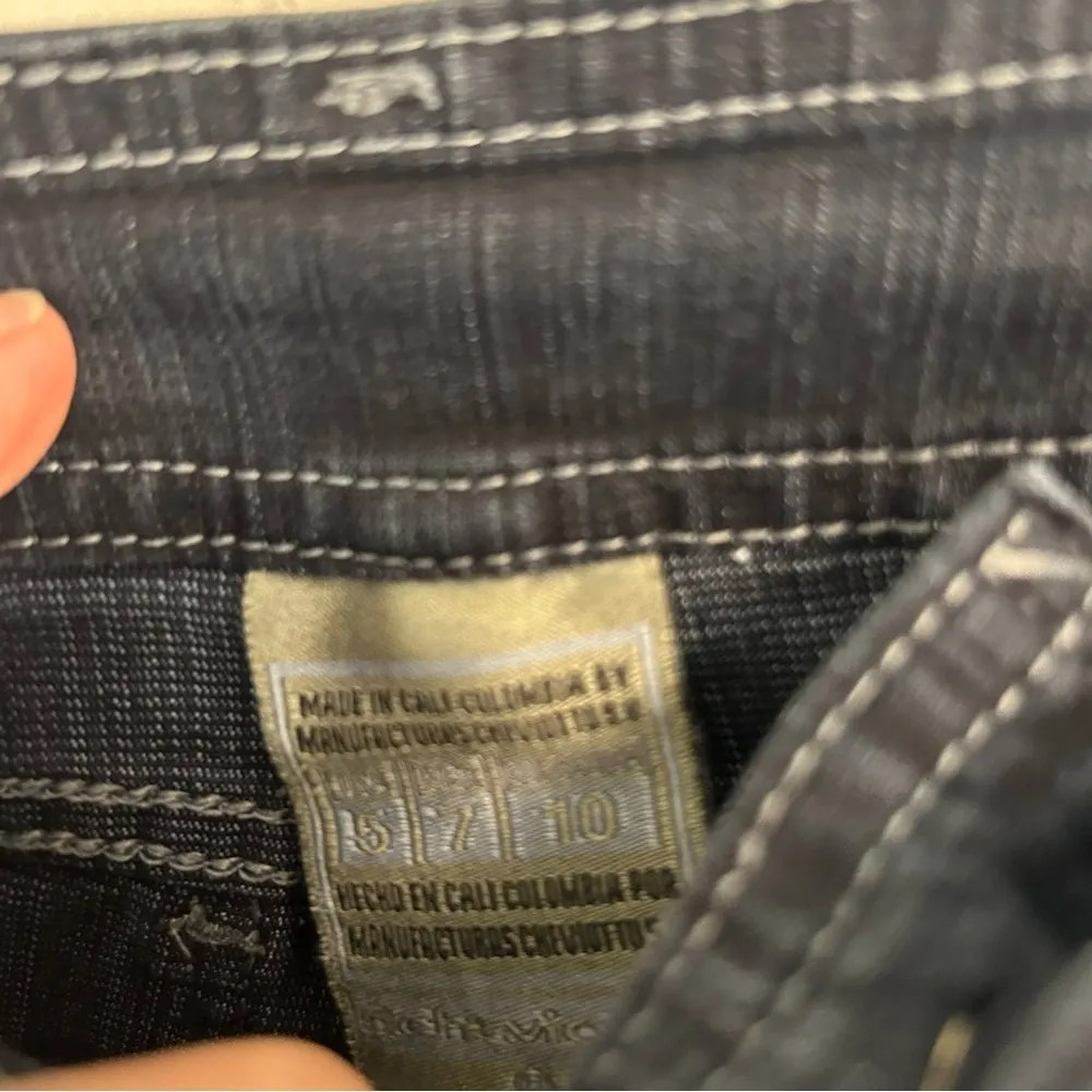 Cheviotto Columbian Retro bead embellished dark western flared denim size 5 JRs Blue - Image 4