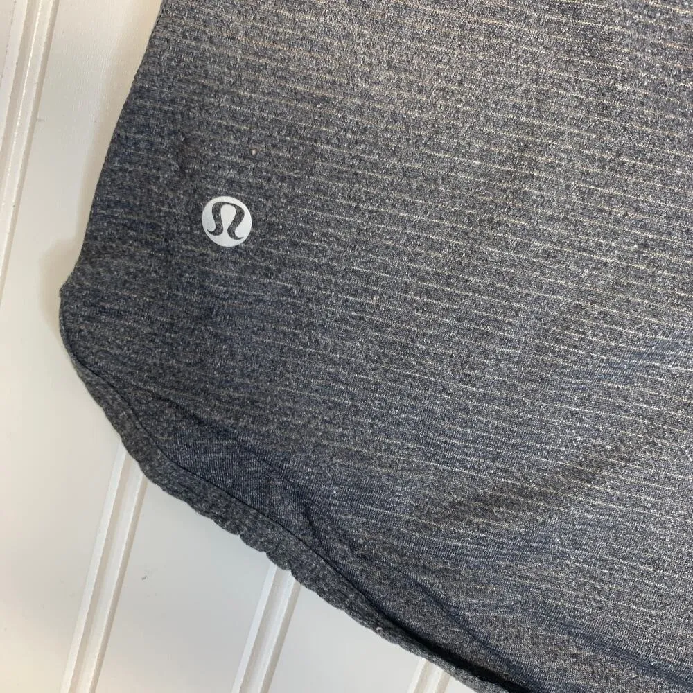 Lululemon 105 F Singlet Tank Top Womens 4 6 Black Gray Racerback Scalloped - Image 9