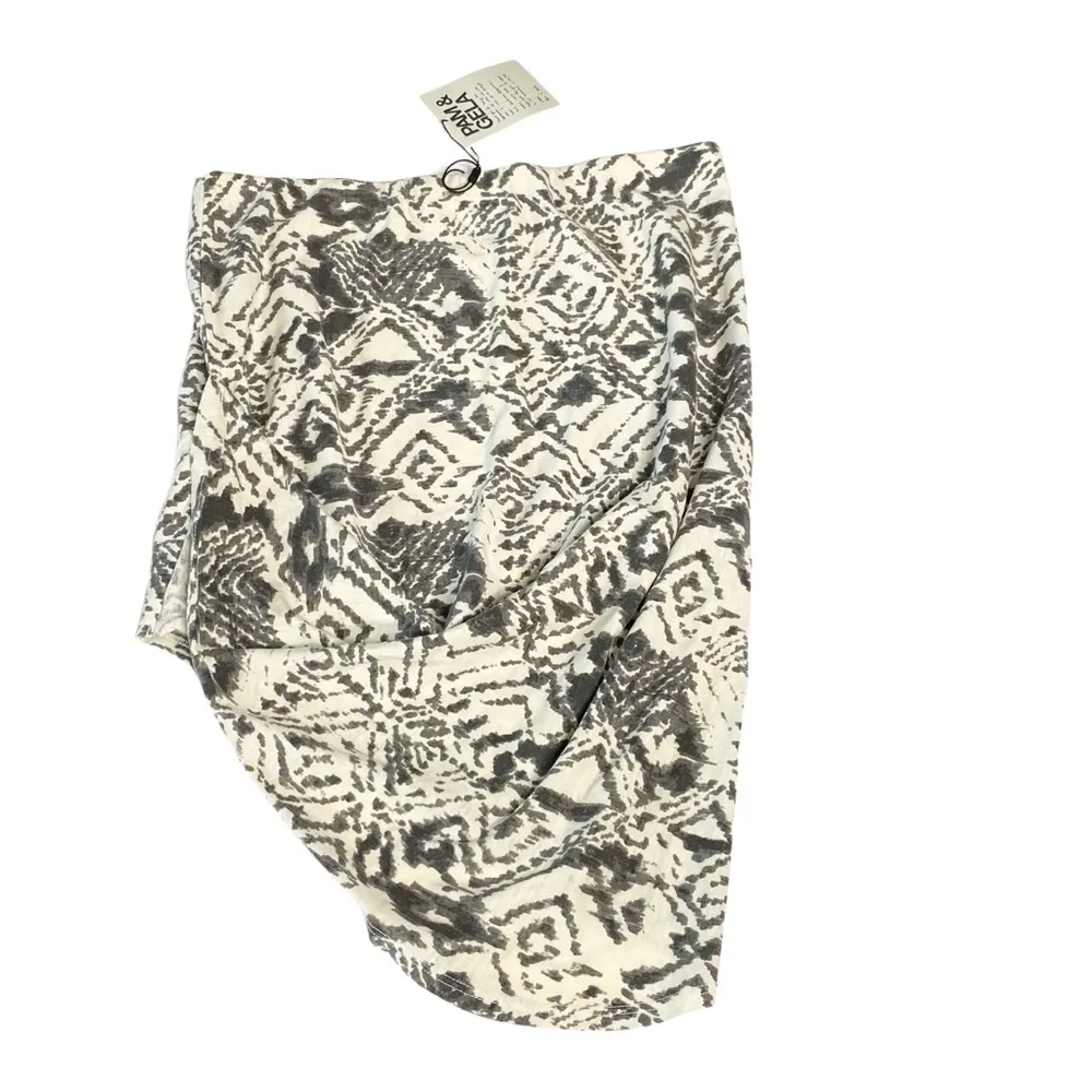 new Pam & Gela ✲ Asymmetric Drape Stretch Knit Skirt ✲ Stone Print ✲ Size Small - Image 7