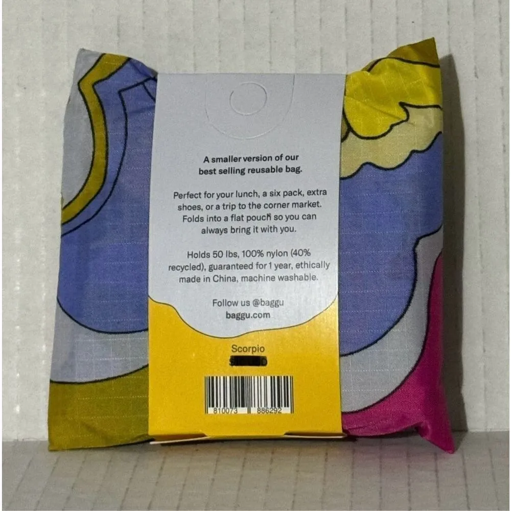 NEW Baggu BABY‎ Size Reusable Bag Tote Scorpio Zodiac Print Limited Edition Tote - Image 2