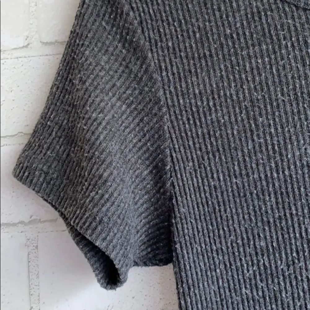 Brandy Melville J Galt Gray Ribbed Dress - Image 2