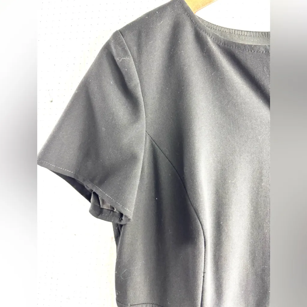 Preston & York 6 Workwear Fitted Black Midi Dress - Funeral - Image 6