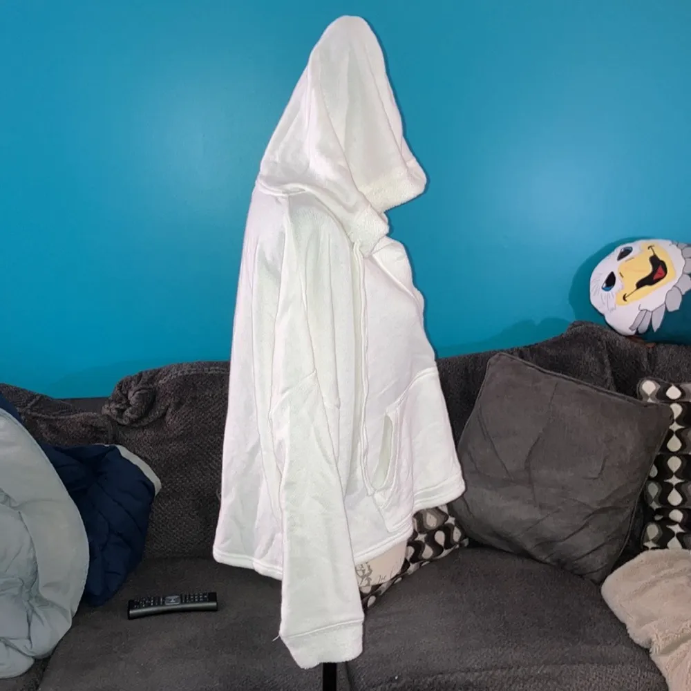 Ocean Drive oversized cropped Ocean City, NJ Hoodie, Small - Image 4