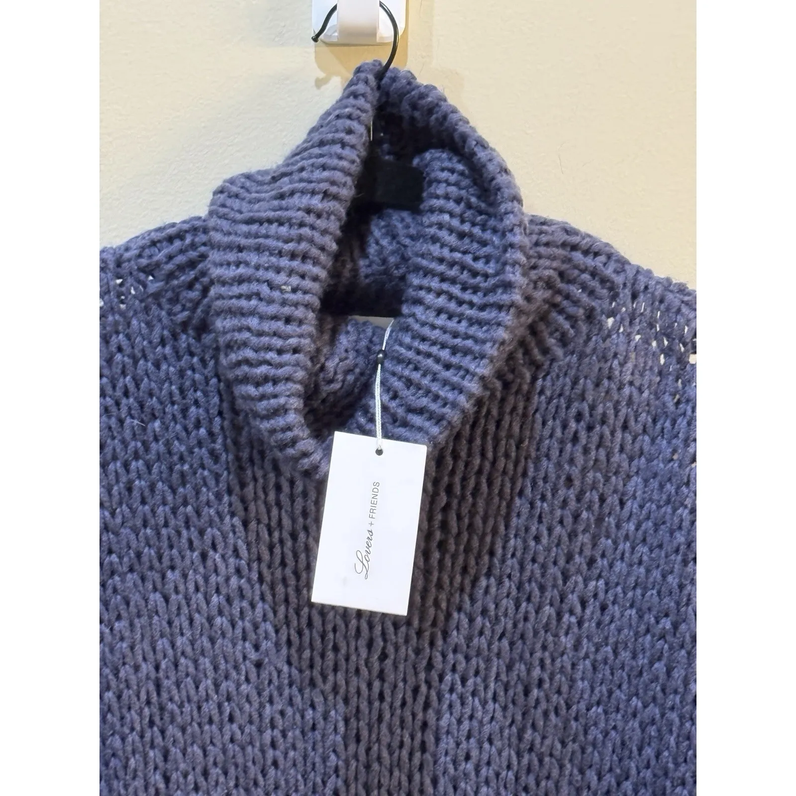 LOVERS + FRIENDS Independent Sweater in Blue Womens‎ Turtleneck Revolve Wool - Image 4