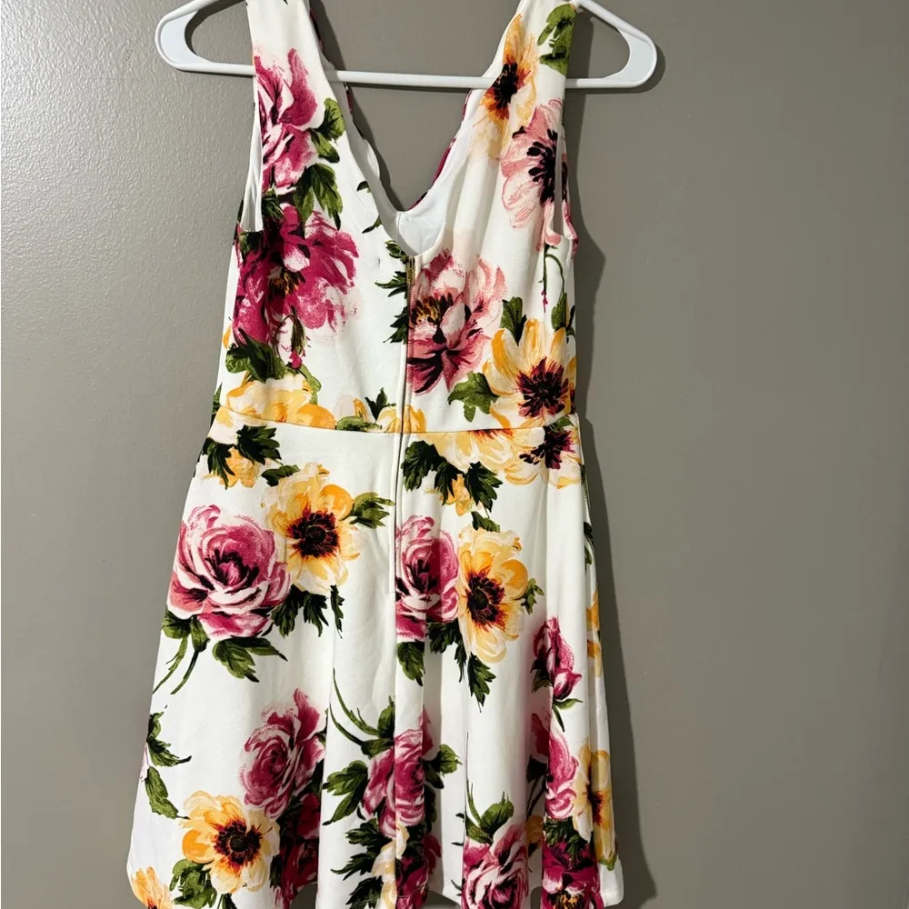 Floral Asymmetrical Dress - Image 2