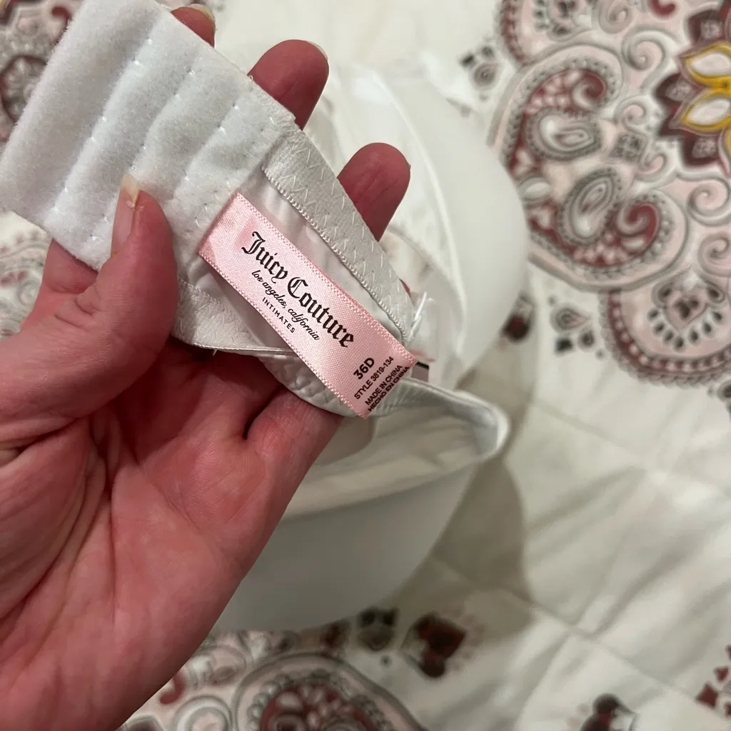 Juicy Couture White Padded Bra - Image 3