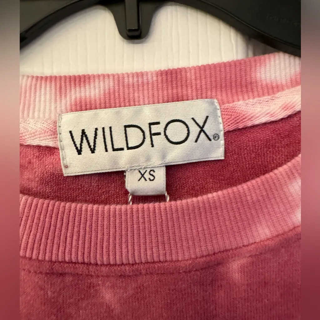 Wildfox Dead or Alive Cash Reward Women’s Tie Dye Pink & Red Sweater Size XS - Image 8