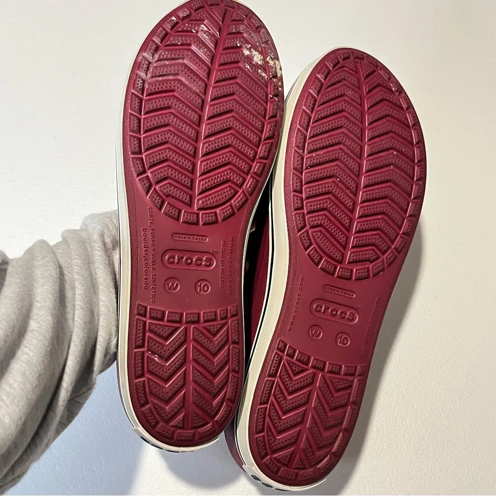 Crocs Crocband Red Loafer Women’s 10 - Image 6