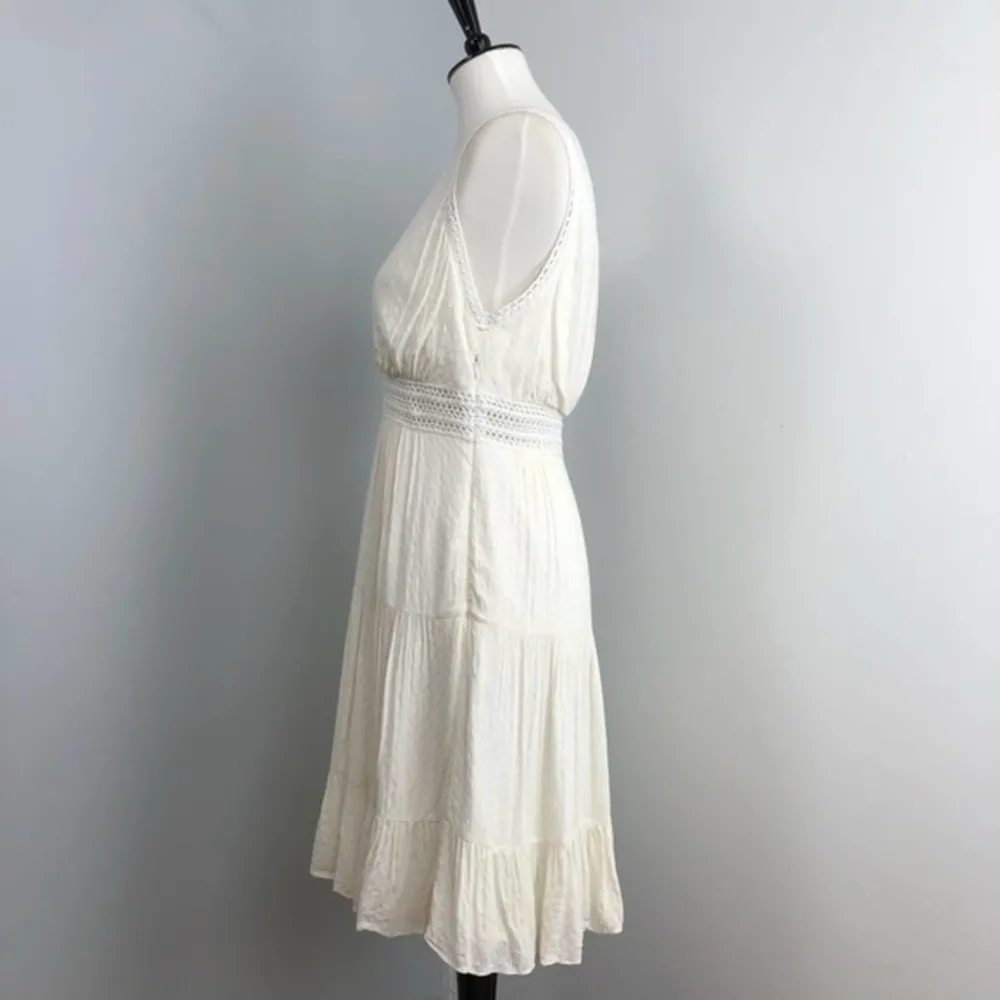 Sandro  Paris Ivory Boho Rush Mini Dress Size 8 - Image 7